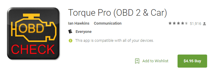 torque pro app Screenshot