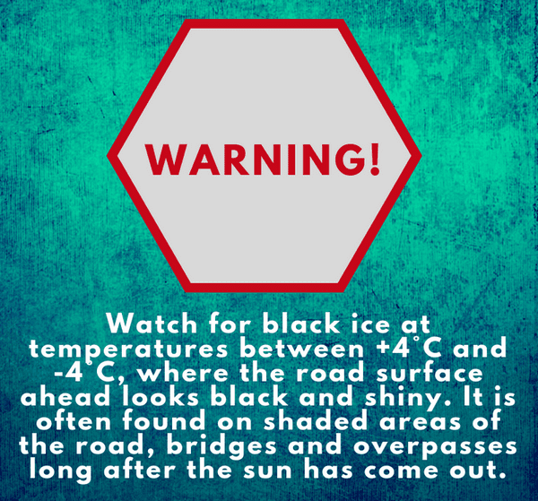 warning black ice