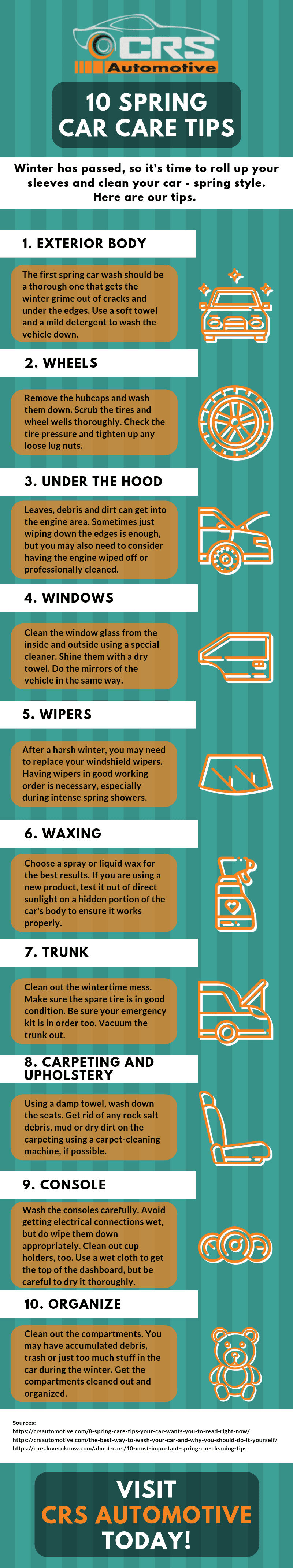 10 Spring Car Care Tips Infographic