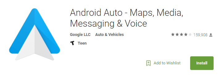 android auto app screenshot