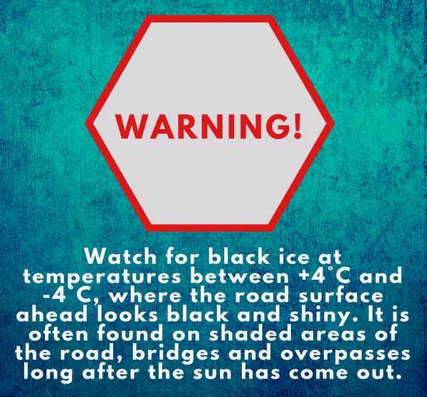 warning black ice